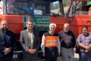 اعزام هفت دستگاه ناوگان باری حامل اقلام موکب‌داران خراسان شمالی به مرز مهران