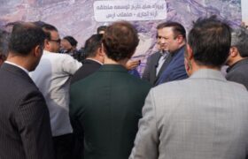 بازدید دبیر شورایعالی مناطق آزاد کشور از عملیات احداث جاده اوراسیا