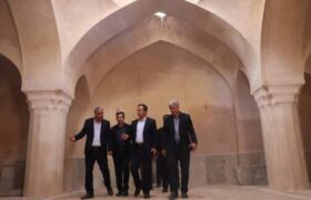 بازدید مدیرکل میراث فرهنگی آذربایجان شرقی و فرماندار اسکو از حمام تاریخی و ثبت ملی میلان