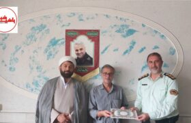 تجلیل فرمانده انتظامی میانه از مدیر مسئول باخیش خبر