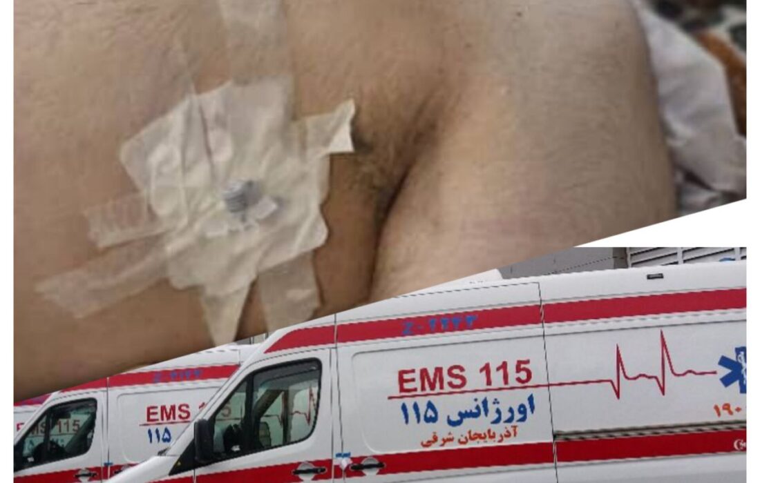 با اقدام سریع اورژانس تبریز کارگر گرفتار در آوار نجات یافت