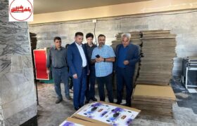 بازدید دادستان شهرستان اسکو و مدیرعامل انجمن حمایت زندانیان از واحد صنعتی
