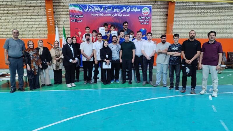 کسب مقام قهرمانی تیمی ووشوکاران تبریزی در مسابقات استانی