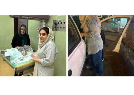نجات جان مادر و نوزاد در خیابان امام مرند