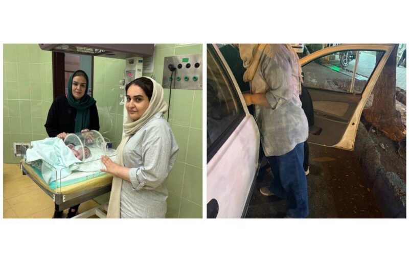 نجات جان مادر و نوزاد در خیابان امام مرند
