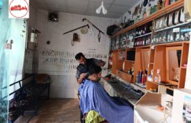 عجیب ترین آرایشگاه ایران در یکانات مرند + عکس