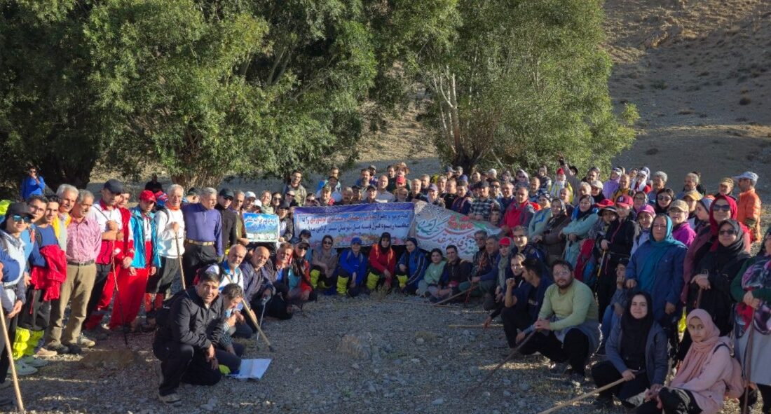 برگزاری همایش کوهنوردی در روستای تیل