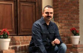 علیرضا آرا بازیگر نقش مهران «سریال شغال» در کنار همسرش