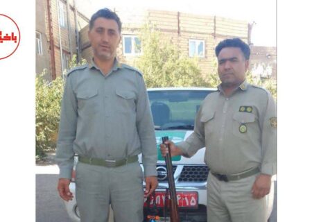 دستگیری شکارچی متخلف در اراضی روستای اسباران سراب در عملیات شبانه