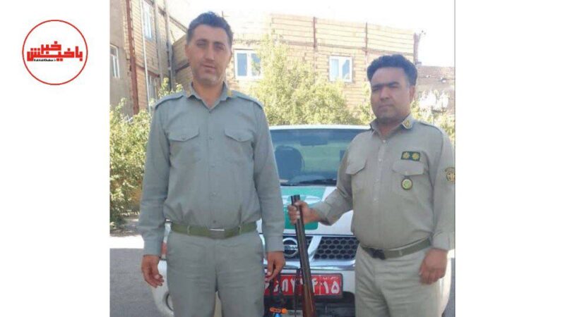 دستگیری شکارچی متخلف در اراضی روستای اسباران سراب در عملیات شبانه