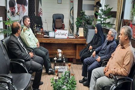 دیدار مدیرکل انتقال خون با فرمانده انتظامی تبریز