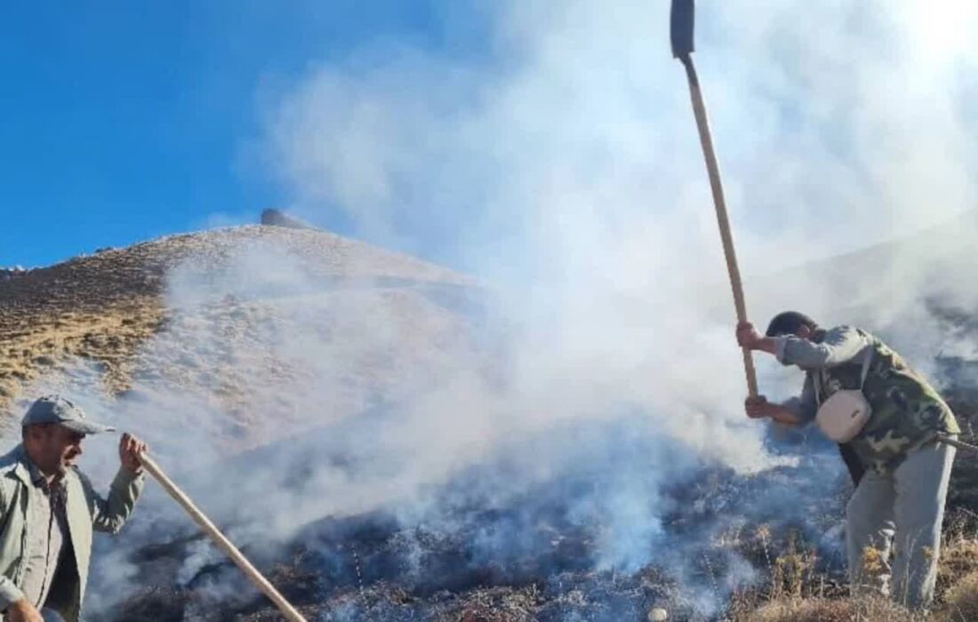واکنش سریع محیط زیست جلفا؛ آتش تورگان مهار شد