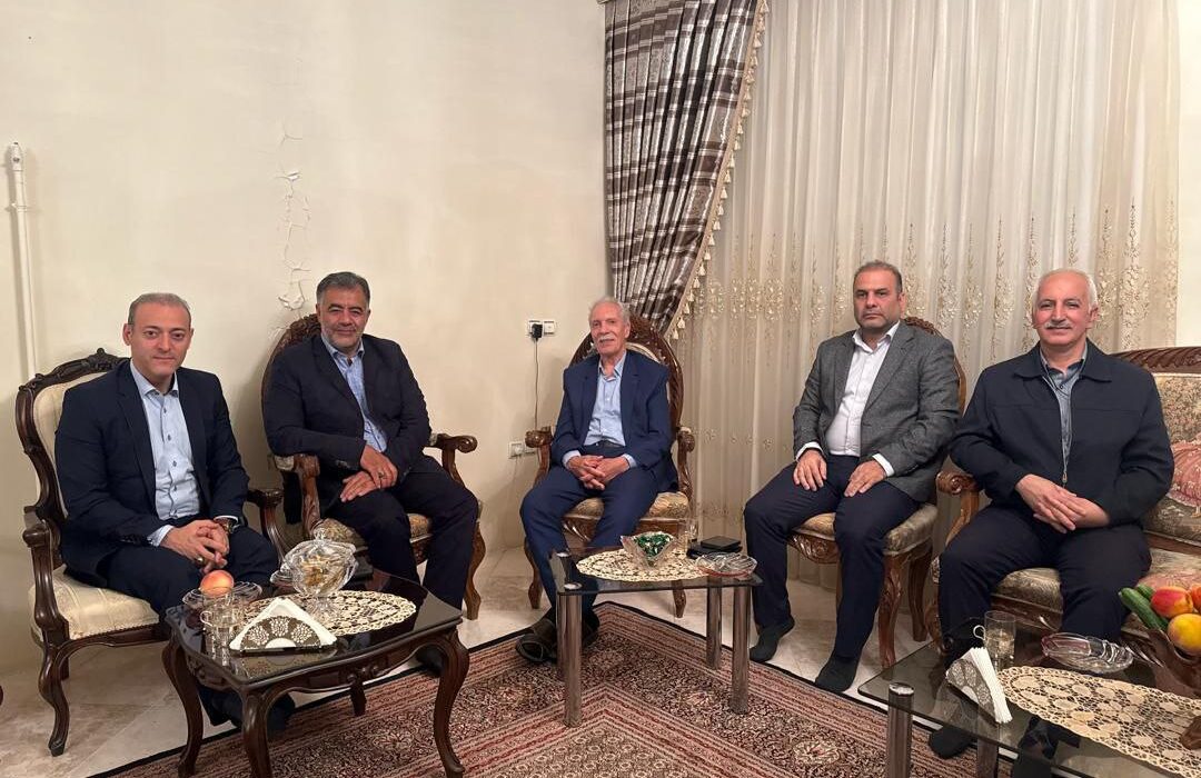 عیادت حبیب مقصودی و علیرضا محمدی از  خسرو دانش پیشکسوت کاراته آذربایجان شرقی