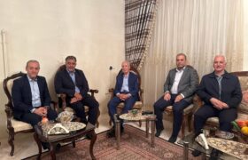 عیادت حبیب مقصودی و علیرضا محمدی از  خسرو دانش پیشکسوت کاراته آذربایجان شرقی