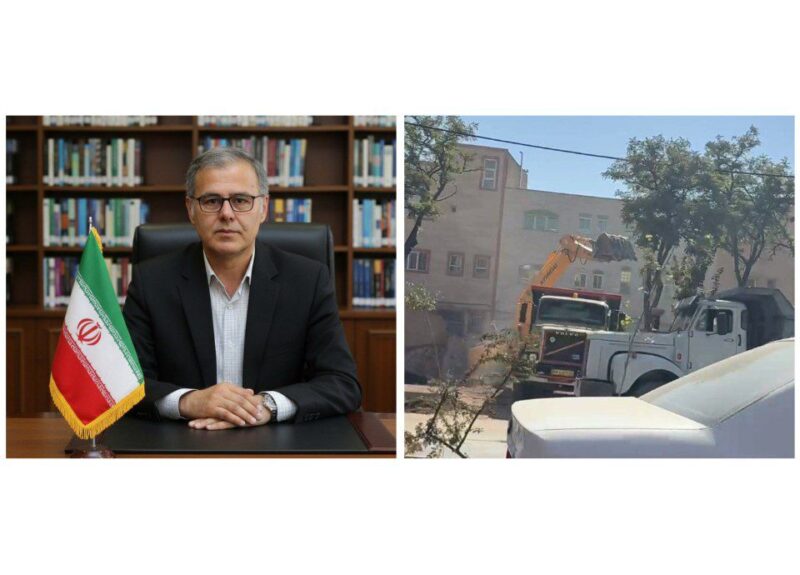 پیام ناصر غلامی هوجقان در پی واکنش فعالان میراث فرهنگی به تخریب بنای «حمام میرزا نقی»