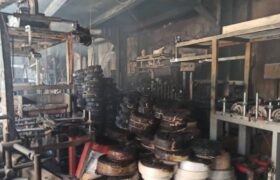 یک فوتی در پی آتش سوزی تولیدی مواد پلاستیکی در تبریز