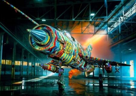 جنگنده‌ای که یک اثر هنری شد