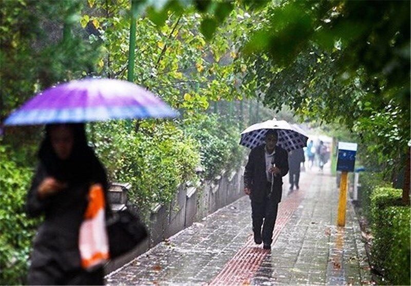 بارش باران در آذربایجان‌های شرقی و غربی و غرب سواحل خزر