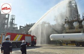 رزمایش پدافند شیمیایی با محوریت مقابله با آتش‌سوزی در پتروشیمی تبریز