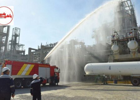 رزمایش پدافند شیمیایی با محوریت مقابله با آتش‌سوزی در پتروشیمی تبریز