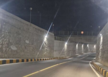 پایان خاموشی های شبانه/زیرگذر دولت آباد مرند روشن شد