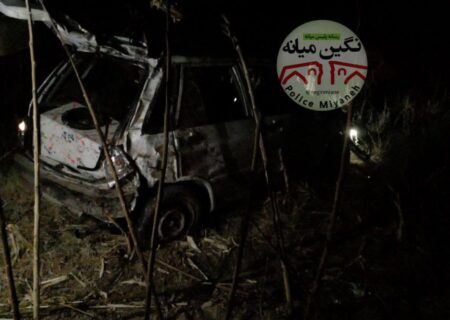 یک کشته در پی واژگونی پراید در محور میانه هشترود