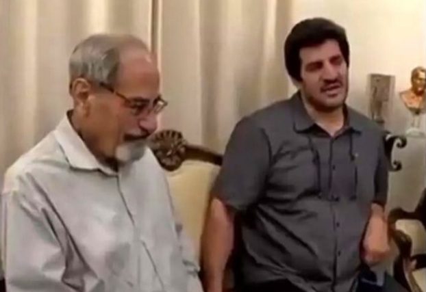 دیدار احساسی رسول خادم با ناخدا هوشنگ صمدی و بیان سخنانی در وطن دوستی/ ویدئو