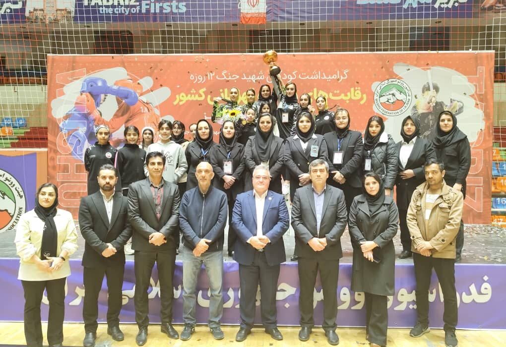کسب مقام سوم بانوان ووشوکار آذربایجان شرقی در مسابقات قهرمانی کشور