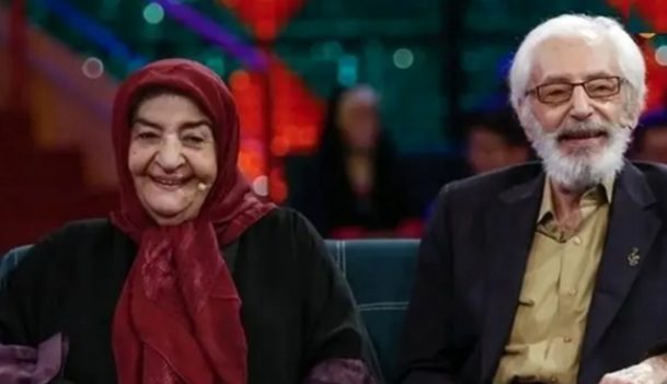 سفر زمان؛ چهرۀ «گیتی رئوفی» در 21 سالگی در کنار همسرش «جمشید مشایخی»/ عکس