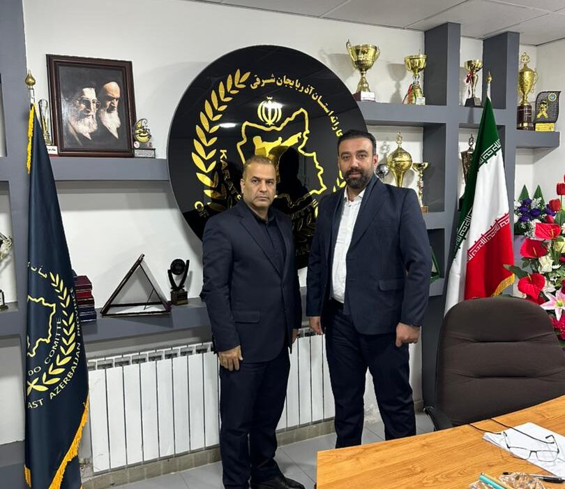 دیدار نماینده کیوکوشین دو کاراته استان با  رئیس هیات کاراته آذربایجان شرقی