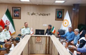 دیدار فرمانده انتظامی میانه با رئیس اداره بهزیستی؛ تأکید بر همکاری‌های مشترک در هفته بهزیستی