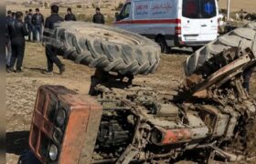 مرگ تلخ دو کشاورز در میانه؛ واژگونی تراکتور حادثه آفرید/ هشدارهای جدی پلیس به کشاورزان
