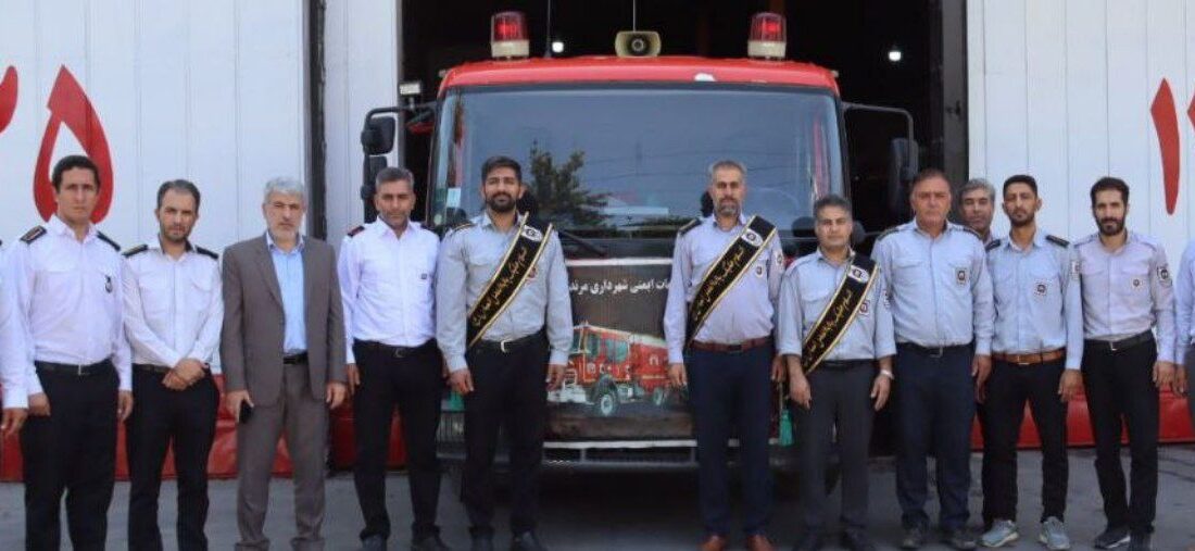 در خدمت زائران؛ سفر آتش‌نشانان مرند به قلب مسیر اربعین در مرز تمرچین