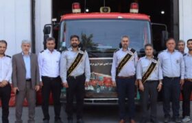 در خدمت زائران؛ سفر آتش‌نشانان مرند به قلب مسیر اربعین در مرز تمرچین